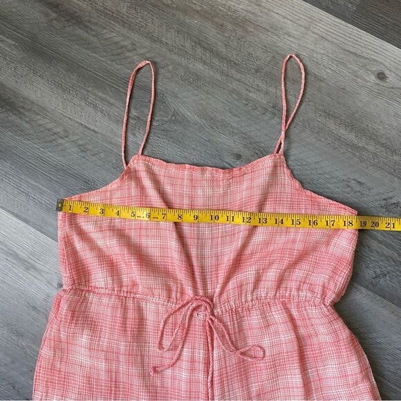 Urban Outfitters Audra Jumpsuit Gingham Plaid Medium Party Vacation Boho - Picture 10 of 15